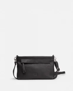 BIBA Bandolera-Bandolera Carolina Capri De Piel Negro