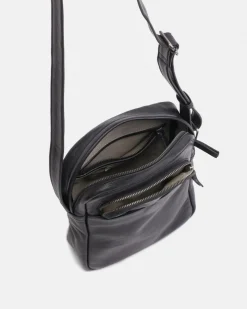 BIBA Bandolera-Bandolera Dixon De Piel Negro