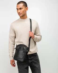 BIBA Bandolera-Bandolera Dixon De Piel Negro