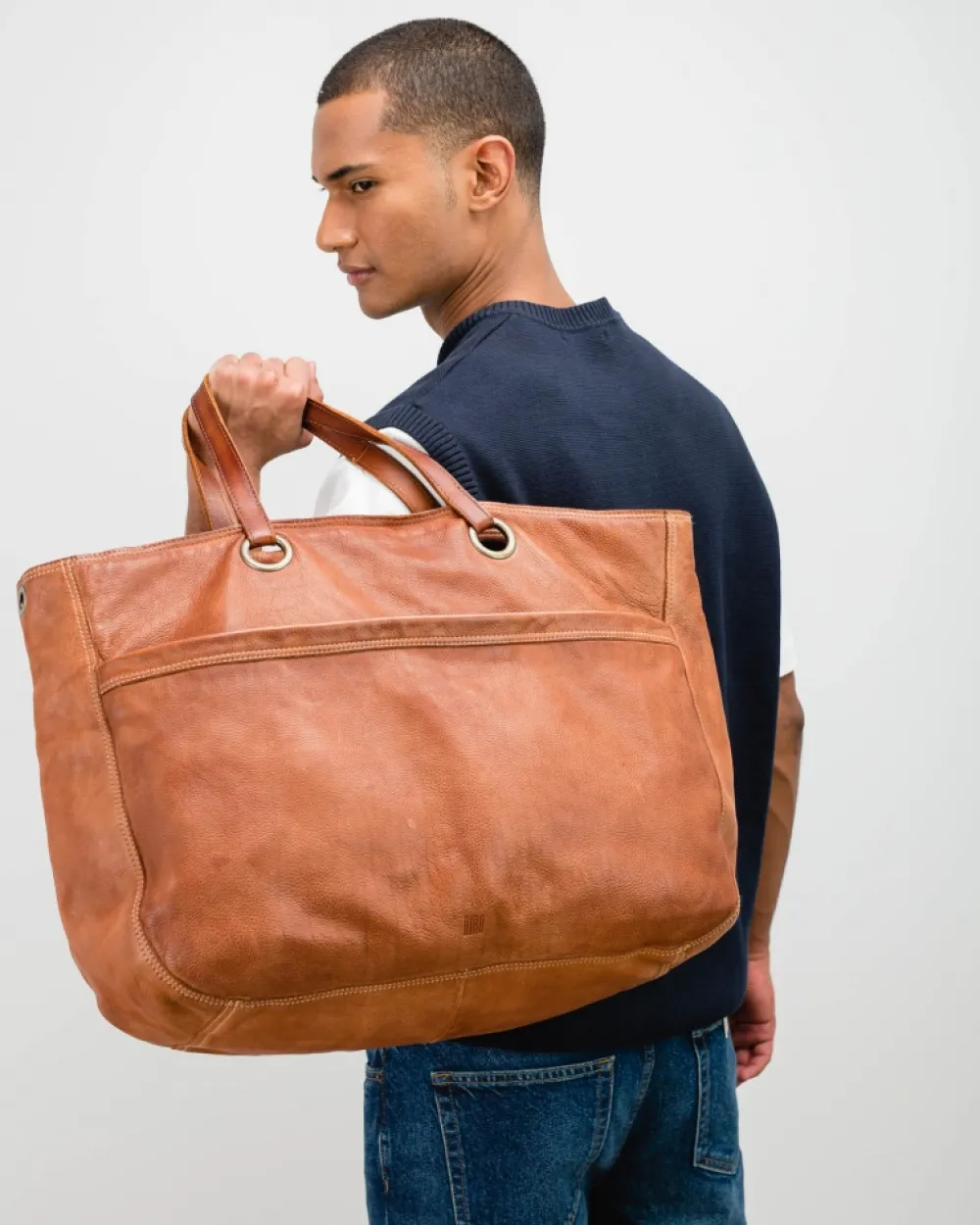 BIBA Bandolera-Bandolera Evans De Piel Cuero