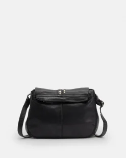 BIBA Bandolera-Bandolera Hancock De Piel Negro