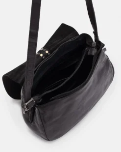 BIBA Bandolera-Bandolera Hancock De Piel Negro