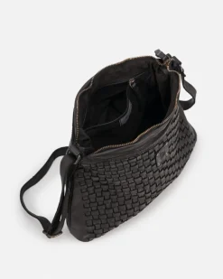 BIBA Bandolera-Bandolera Kansas De Piel Negro