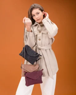 BIBA Bandolera-Bandolera Logan De Piel Negro