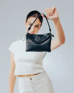 BIBA Bandolera-Bandolera Logan De Piel Negro