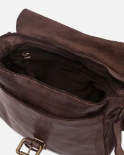 BIBA Bandolera-Bandolera Michigan De Piel Marron Oscuro