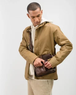 BIBA Bandolera-Bandolera Michigan De Piel Marron Oscuro