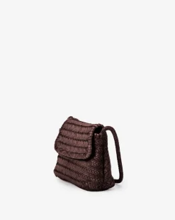 BIBA Bandolera-Bandolera Perkins De Piel Marron Oscuro