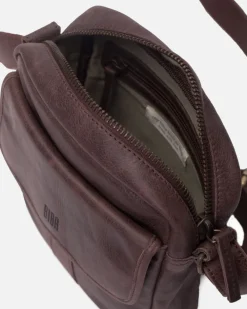 BIBA Bandolera-Bandolera Springfield De Piel Marron Oscuro