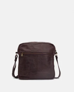 BIBA Bandolera-Bandolera Springfield De Piel Marron Oscuro