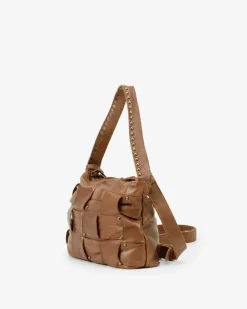 BIBA Bandolera-Bandolera Troy De Piel Marron Oscuro