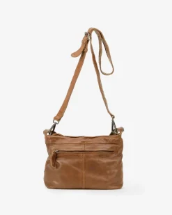 BIBA Bandolera-Bandolera Troy De Piel Marron Oscuro