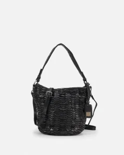 BIBA Bolsos Hobo-Bolso De Hombro Beekman De Piel Negro
