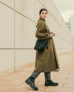 BIBA Bolsos Hobo-Bolso De Hombro Beekman De Piel Negro