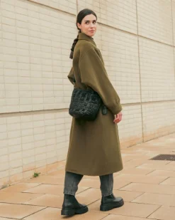 BIBA Bolsos Hobo-Bolso De Hombro Beekman De Piel Negro