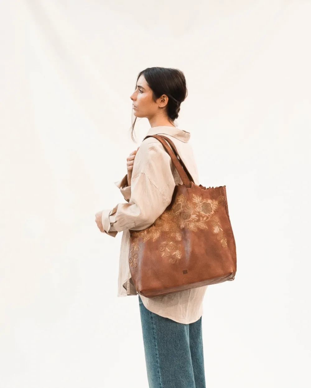 BIBA Bolsos Hobo-Bolso De Hombro Betsy De Piel Cuero