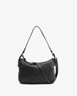 BIBA Bolsos Hobo-Bolso De Hombro Boston De Piel Negro