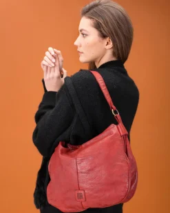 BIBA Bolsos Hobo-Bolso De Hombro Boston De Piel Negro