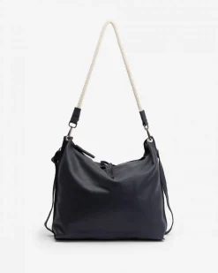 BIBA Bolsos Hobo-Bolso De Hombro Bradley De Piel Azul Navy