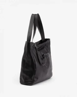 BIBA Bolsos Hobo-Bolso De Hombro Brewton De Piel Negro
