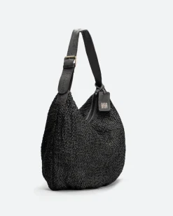 BIBA Bolsos Hobo-Bolso De Hombro Bristow De Piel Negro