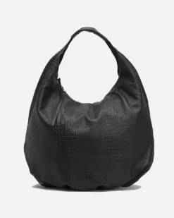BIBA Bolsos Hobo-Bolso De Hombro Buxton Snake De Piel Negro