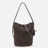 BIBA Bolsos Hobo-Bolso De Hombro Corwin De Piel Marron Oscuro