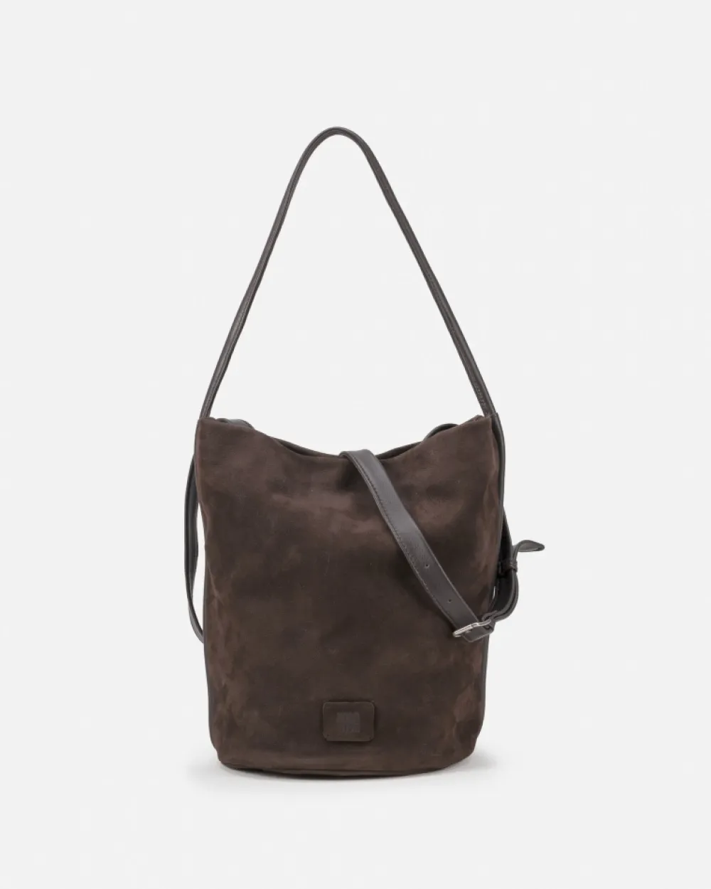 BIBA Bolsos Hobo-Bolso De Hombro Corwin De Piel Marron Oscuro