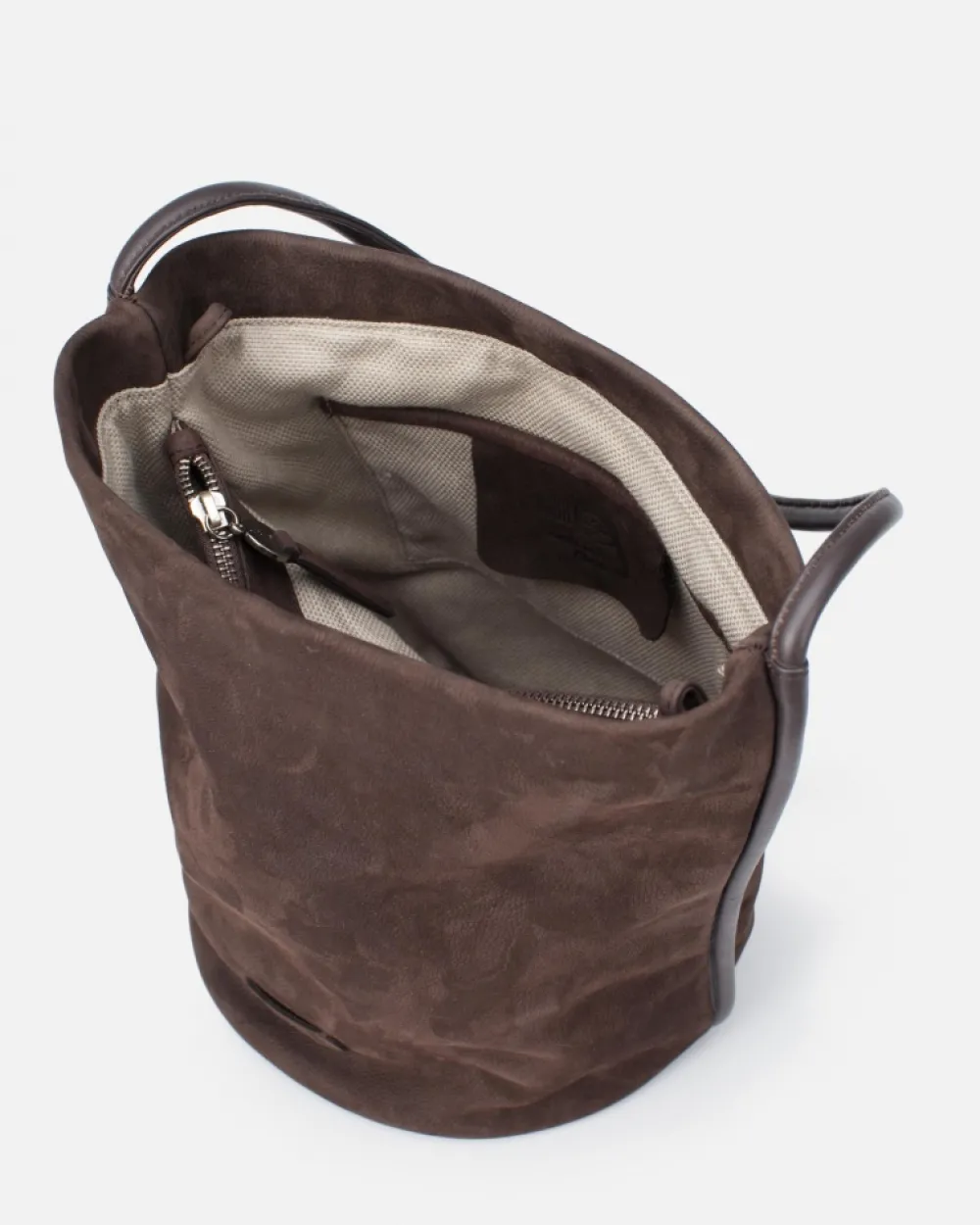 BIBA Bolsos Hobo-Bolso De Hombro Corwin De Piel Marron Oscuro