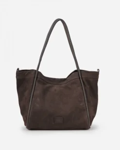 BIBA Bolsos Hobo-Bolso De Hombro Corwin De Piel Marron Oscuro