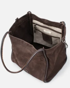 BIBA Bolsos Hobo-Bolso De Hombro Corwin De Piel Marron Oscuro