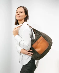 BIBA Bolsos Hobo-Bolso De Hombro Davis Marron Oscuro