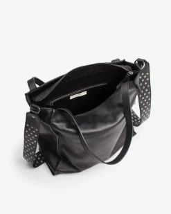 BIBA Bolsos Hobo-Bolso De Hombro Easley De Piel Negro