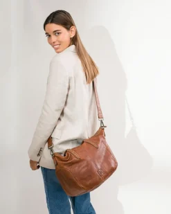 BIBA Bolsos Hobo-Bolso De Hombro Eugene De Piel Cuero