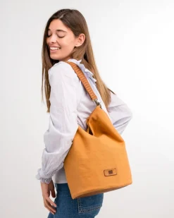 BIBA Bolsos Hobo-Bolso De Hombro Goode Mostaza