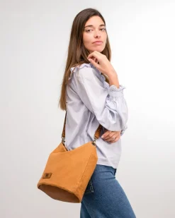 BIBA Bolsos Hobo-Bolso De Hombro Goode Mostaza