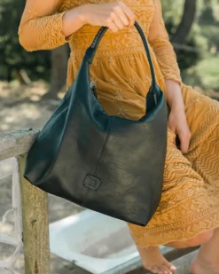 BIBA Bolsos Hobo-Bolso De Hombro Leary De Piel Negro