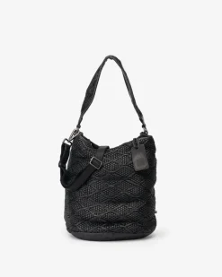 BIBA Bolsos Hobo-Bolso De Hombro Lee De Piel Negro