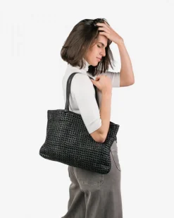 BIBA Bolsos Hobo-Bolso De Hombro Niwot De Piel Negro