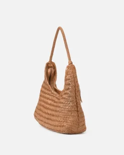 BIBA Bolsos Hobo-Bolso De Hombro Perkins De Piel Camel