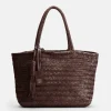 BIBA Bolsos Hobo-Bolso De Hombro Perkins De Piel Marron Oscuro