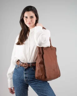 BIBA Bolsos Hobo-Bolso De Hombro Portland De Piel Cuero