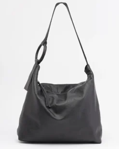 BIBA Bolsos Hobo-Bolso De Hombro Relovell De Piel Negro