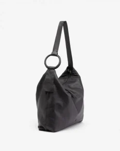 BIBA Bolsos Hobo-Bolso De Hombro Relovell De Piel Negro