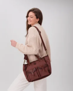 BIBA Bolsos Hobo-Bolso De Hombro Russel Cuero