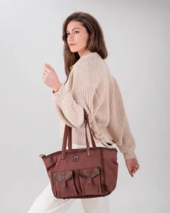 BIBA Bolsos Hobo-Bolso De Hombro Russel Cuero