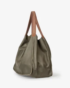 BIBA Bolsos Hobo-Bolso De Hombro Shawnee De Piel Verde Militar