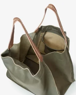 BIBA Bolsos Hobo-Bolso De Hombro Shawnee De Piel Verde Militar