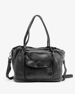 BIBA Bolsos Hobo-Bolso De Hombro Winona De Piel Negro