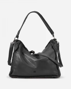 BIBA Bolsos Hobo-Bolso De Hombro Winona De Piel Negro
